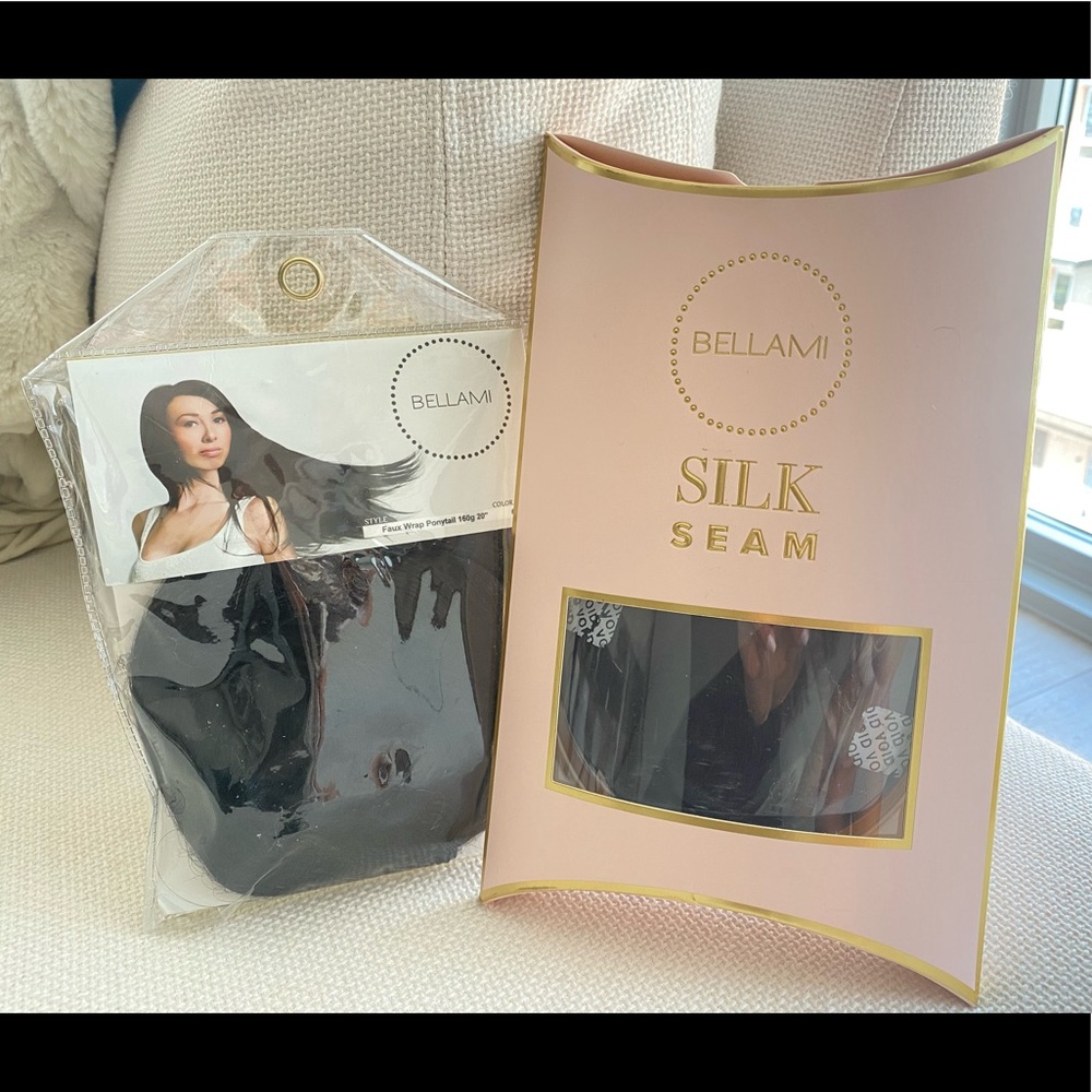 Bellami 18” hair extensions Mochaccino Brown